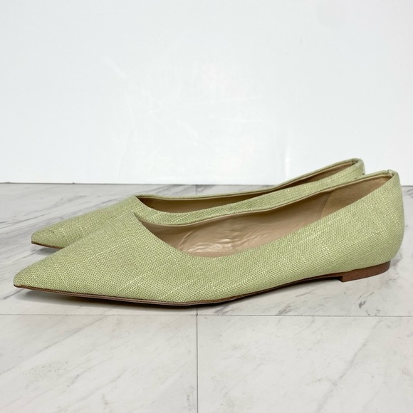 Sam Edelman Wanda Pointy Toe Green Flat 7 1/2 M - Picture 1 of 14